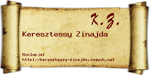 Keresztessy Zinajda névjegykártya